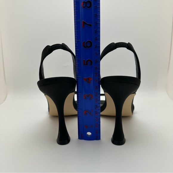 CALVIN KLEIN 9M Black Padded Goring Byrona Square Toe Sculpted Heel Slip On NWOT - Picture 8 of 11